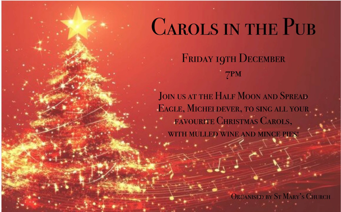 Carol singing in the Half Moon, Spread Eagle Pub, 19th December 2025 7pm