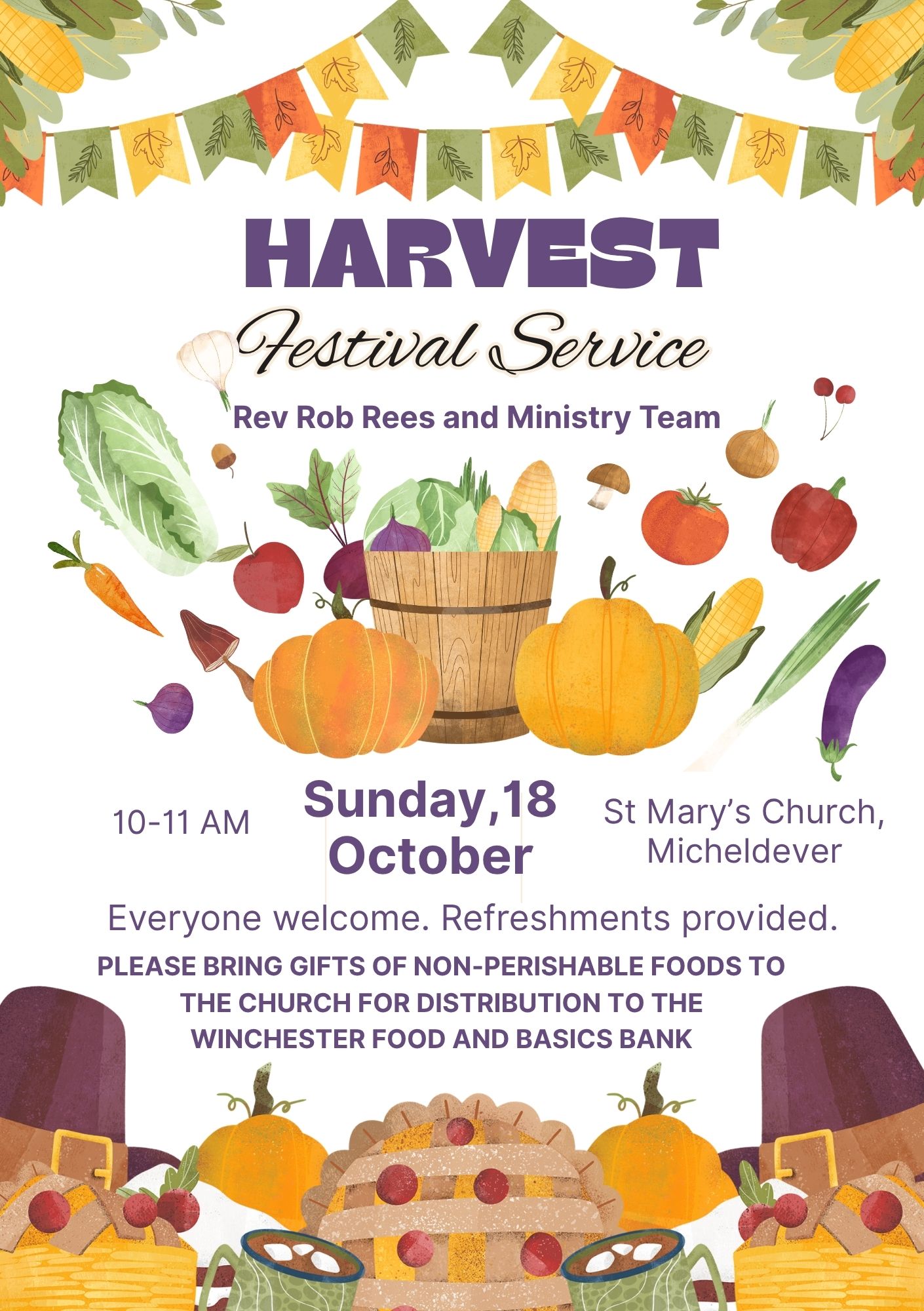 Harvest Festival Service Micheldever 18th October 2026